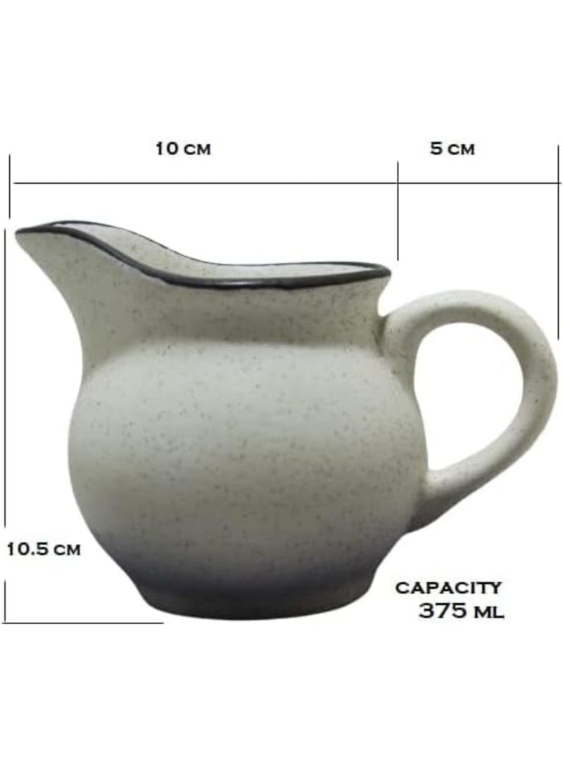 Mirakii Mirakii Ceramic 375 ml GravySauceMilk Pot Microwave and Dishwasher Safe Mirakii 472 B  - Image 5