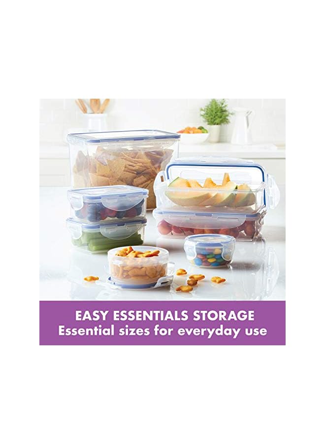 LOCK & LOCK Airtight Food Storage Container, 20.29-oz / 2.54-cup, Clear Blue, Square, Plastic - Image 5