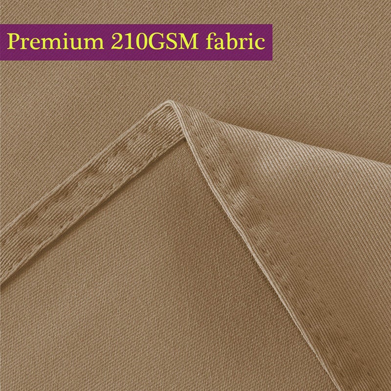 Obstal Obstal 210GSM Round Table Cloth  Water Resistance Microfiber Tablecloth  Decorative Fabric Circular Table Cover for Outdoor and Indoor Use (Coffee  70 Inch Diameter)  - Image 3