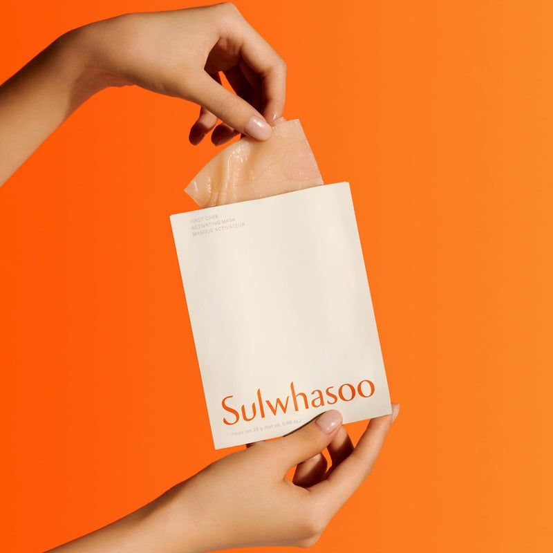 Sulwhasoo First Care Activating Sheet Mask - Korean Sheet Mask for Dry skin, Skin Barrier Strengthening, Visibly Plumps & Hydrates, Reduces Visible Fine Line & Wrinkles, Vitamin C - Image 3