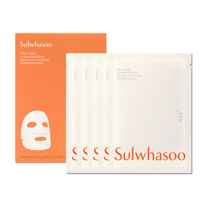 Sulwhasoo First Care Activating Sheet Mask - Korean Sheet Mask for Dry skin, Skin Barrier Strengthening, Visibly Plumps & Hydrates, Reduces Visible Fine Line & Wrinkles, Vitamin C - Image 1