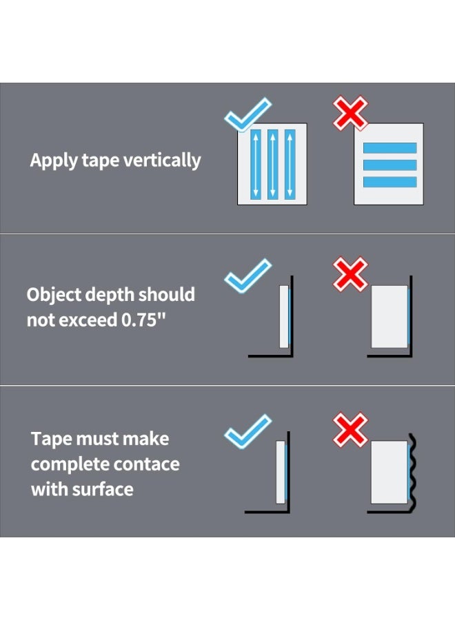 شريط مزدوج الجوانب 5 متر نانو، شريط لاصق كبير جدًا متعدد الأغراض قابل للغسل، شريط تثبيت شفاف، شرائط لاصقة لتعليق الصور، شريط ملصق لاصق قابل للإزالة - Image 5