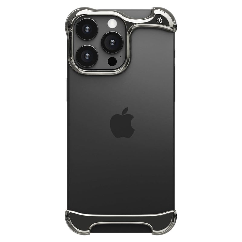 Arc Pulse Compatible with iPhone 16 Pro Max Phone Case (2024), Minimalist Protective Shock Absorption Aerospace Grade Aluminum Shells + Elastomer Inlays Easy Fit 6.9 inch (Aluminum Polished Graphite) - Image 1