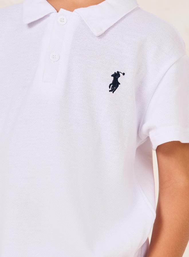 Styli Embroidery Polo T-Shirt and Shorts Set - Image 3