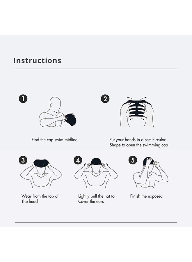 TYR Long Hair Wrinkle Free Silicone Swim Cap (Pink) - Image 5