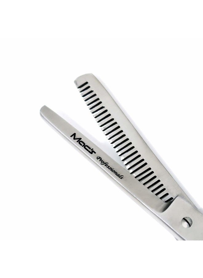 MacRazors Products Macs Razor Products Professional Barber Scissor Hair Cutting Scissors 6" and Texturizing /Thinning Shears 6" Scissors Set with Free Black Bonded Leather Case-206  - Image 5
