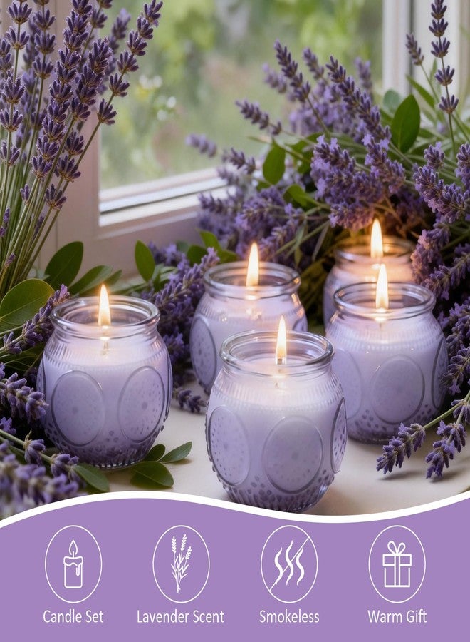 Veiuwa 24 Pack of 4 Oz Mini Soy Candles, Lavender Scented Candle Set in Vintage Purple for Home, Gifts, Party Favors, Spa & Relaxation It's a Very Holiday Gift to Give to Family and Friends! - Image 3