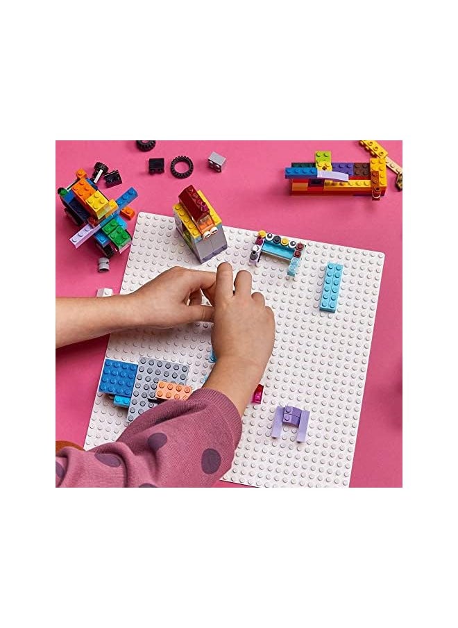 LEGO - Classic White Baseplate 11026 Building Kit for Kids (1 Piece) - Image 1