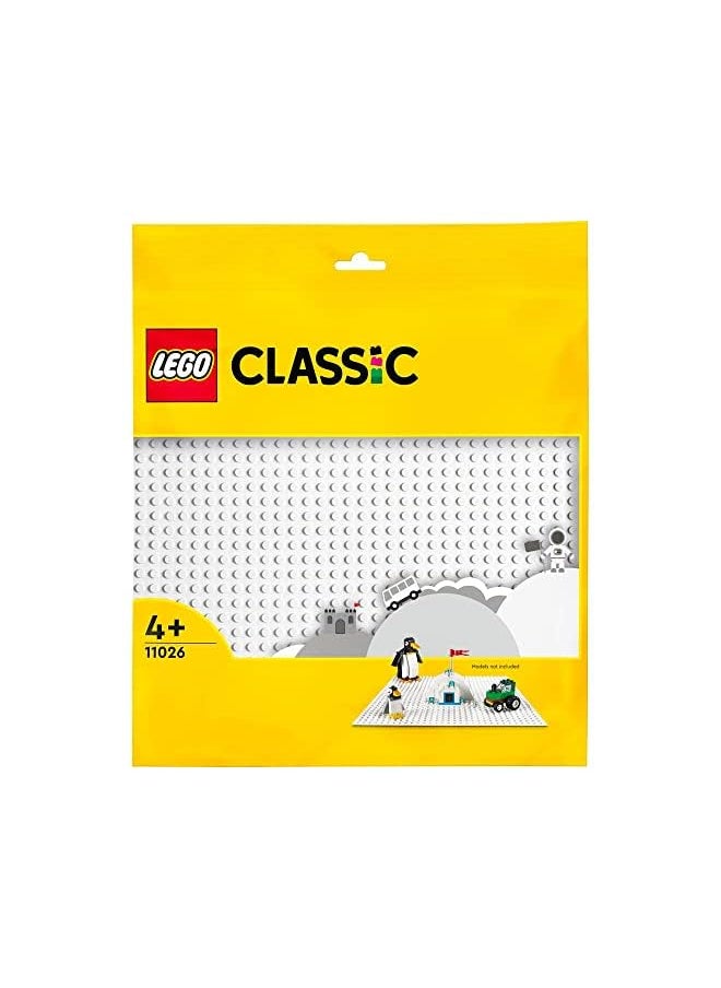 LEGO - Classic White Baseplate 11026 Building Kit for Kids (1 Piece) - Image 1