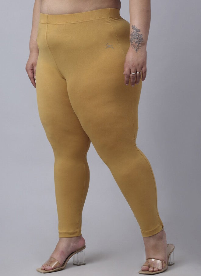 Trend Level Women Plus Size Super Easy Wash Regular Fit Cotton Cigarette Trousers - Image 2