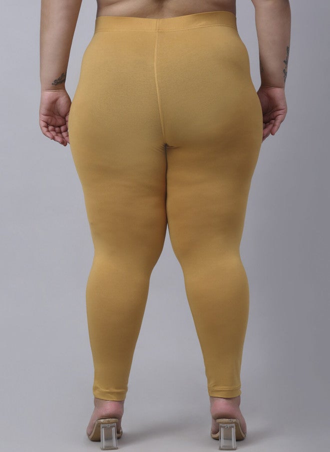 Trend Level Women Plus Size Super Easy Wash Regular Fit Cotton Cigarette Trousers - Image 3