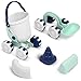 Asweets Beach Sand Toy Set Include Shovel Bucket and Sandcastle Mold Organic Green Plastic Travel Beach Sand Toys for KidsIdeal Gift for Boys and Girls - Image 2