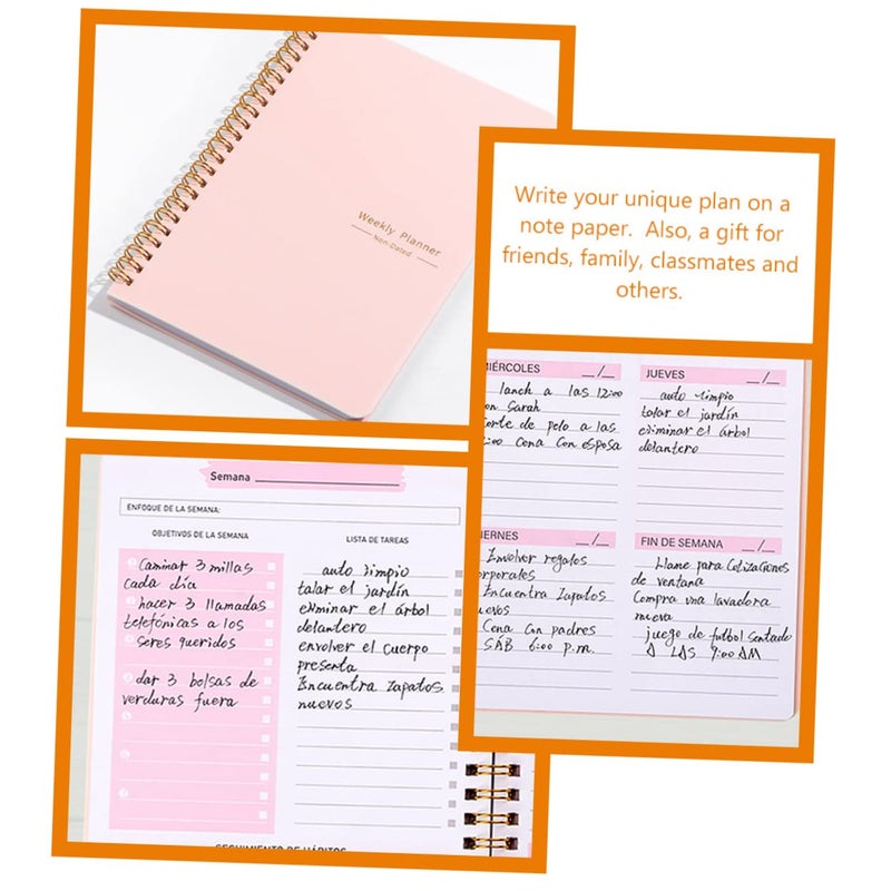 Classic Design Portable Planner Book Minimalist Academic Organizer for Students and Office Use - Image 5