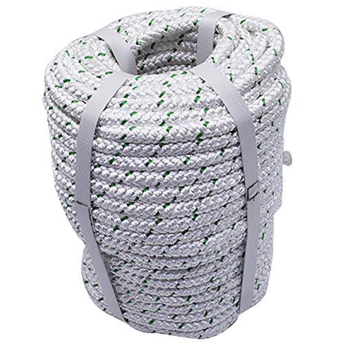 TINVHY 3/8 Inch x 100 Feet 4800Lbs Double Braid Polyester Rope Breaking Strength Strong Pulling Rope - Image 3