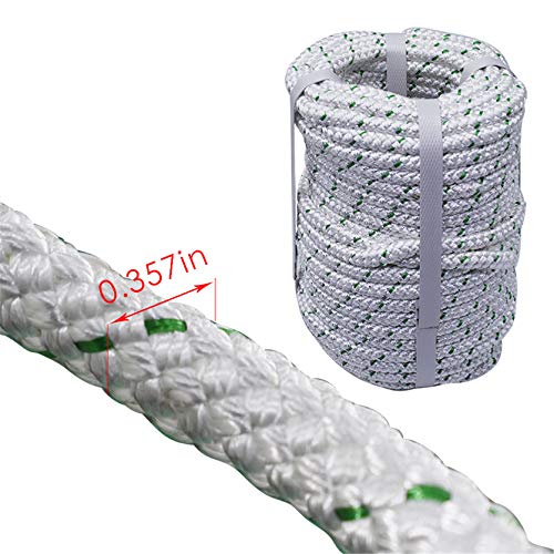 TINVHY 3/8 Inch x 100 Feet 4800Lbs Double Braid Polyester Rope Breaking Strength Strong Pulling Rope - Image 5