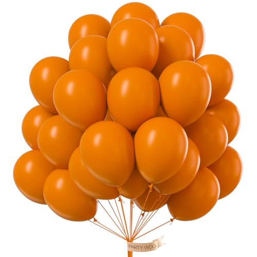 PartyWoo Burnt Orange Balloons 101pcs 12 Inch Terracotta Rust Fall Color Autumn Boho Balloon Arch Kit Garland for Wedding Birthday Baby Shower Thanksgiving Halloween Fall Party Decorations OrangeF53 - Image 1