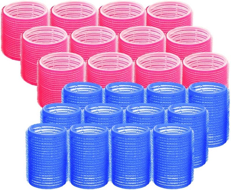 Hair Rollers 24 Pack Self Grip Salon Hairdressing Curlers Hair Curlers Sets DIY Curly Hairstyle Mothers Day gifts for Women Mom Wife Daughter Colors May Vary 12xJumbo12xLarge