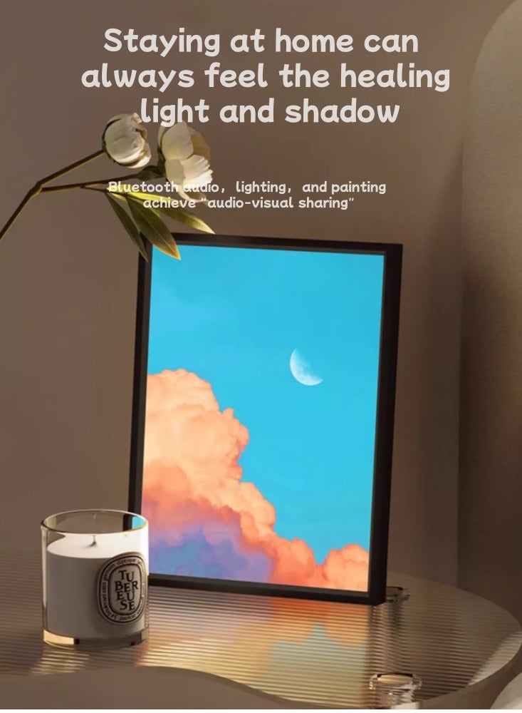 High End Decorative Audio, Bluetooth Speaker, Mural Desktop Lighting, Romantic Scenery C Model 【High-End Chip+King Sound Quality】 - Image 2