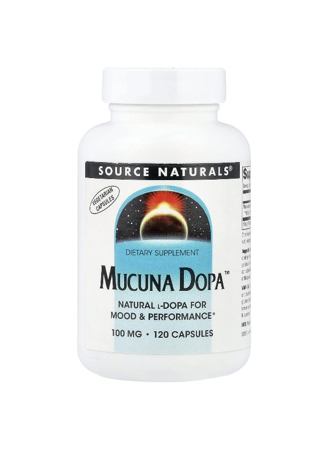 Source Naturals Source Naturals, Mucuna Dopa™, 100 mg, 120 Capsules  - Image 1