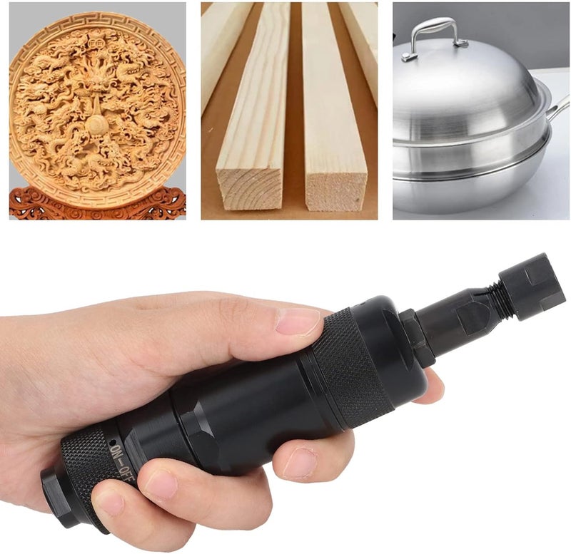 Pneumatic Die Grinder, Air Powered Grinder Tool with 6mm Chuck, High Speed 24000 RPM Alloy Steel Air Grinder for Metal Trimming, Deburring and Polishing (US Style) - Image 5