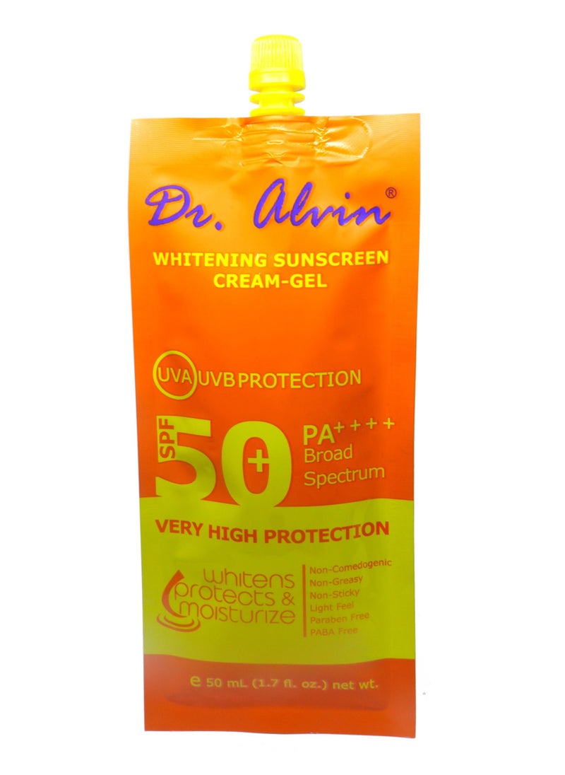 Dr. Alvin Whitening Sunscreen Cream-Gel SPF50 PA++++  - Image 1