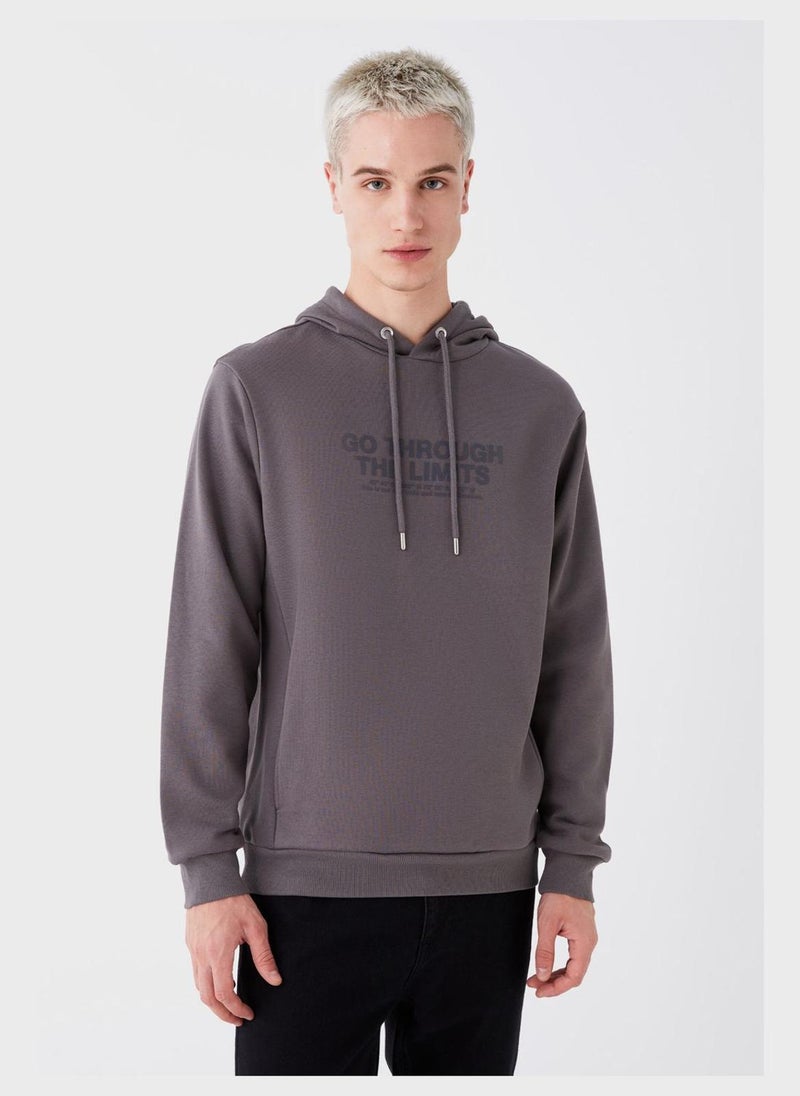 LC WAIKIKI Text Printed Hoodie  - Image 1