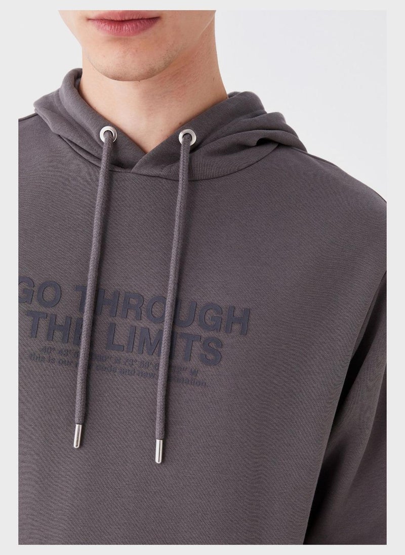 LC WAIKIKI Text Printed Hoodie  - Image 4