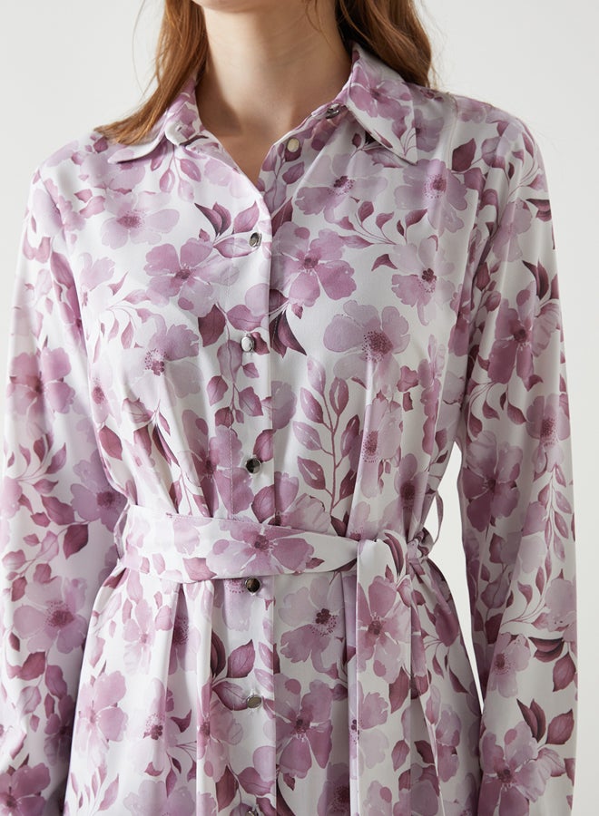 LC WAIKIKI Floral Women's Shirt Dress  - Image 3