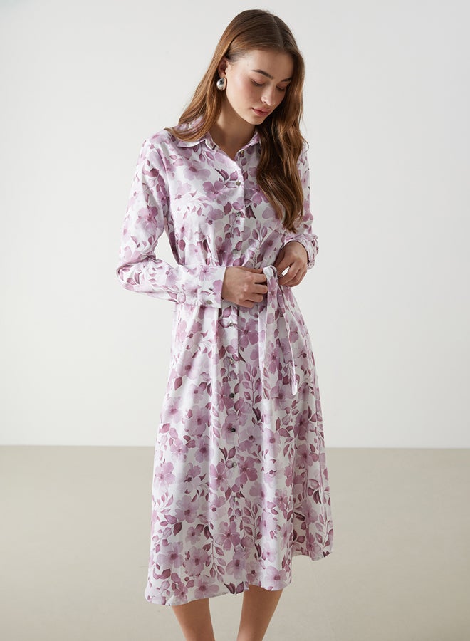 LC WAIKIKI Floral Women's Shirt Dress  - Image 2