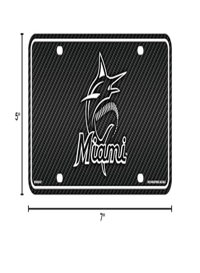 Rico MTG6501CF Marlins - Carbon Fiber Design - Metal Auto Tag - Image 3