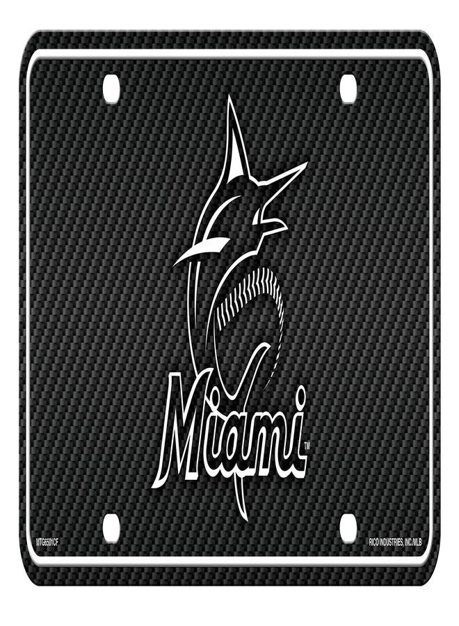 Rico MTG6501CF Marlins - Carbon Fiber Design - Metal Auto Tag - Image 2