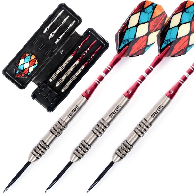 CUESOUL 24 Grams Tungsten Steel Tip Darts Set 95% Tungsten - Image 1