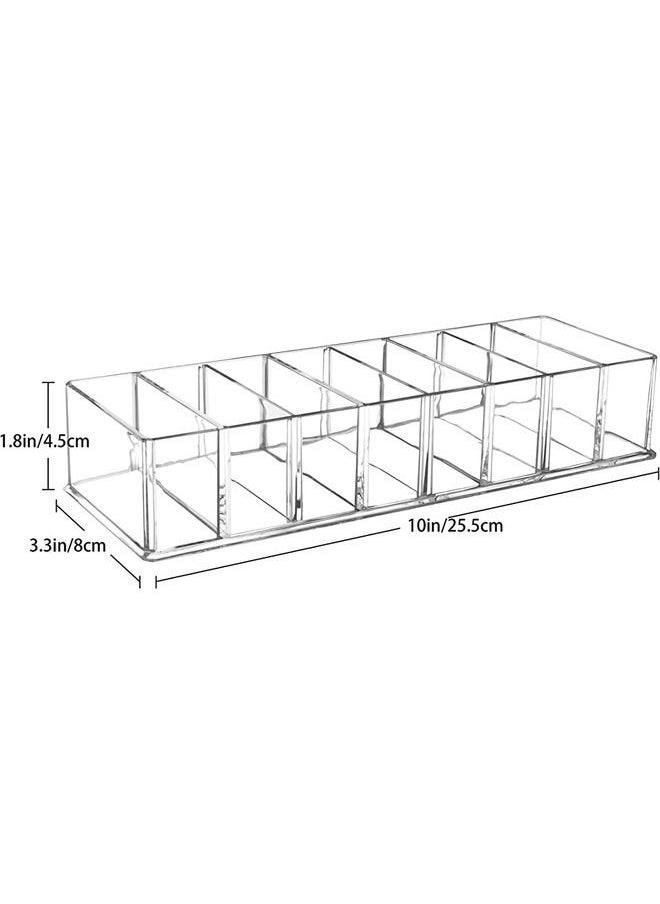 SMARTPOINTS - Detachable Makeup Organizer, 8 Compartments Acrylic Cosmetic Storage Jewelry Display Boxes, Clear Drawer Organizers Case for Dresser Vanity Bathroom Kitchen - Image 1