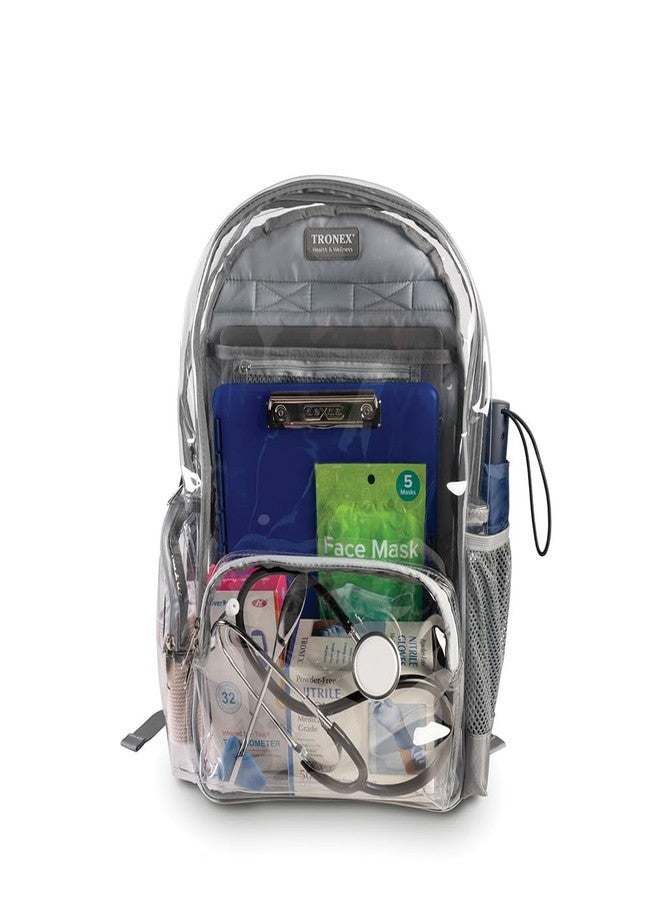 TRONEX Health & Wellness Clear Backpack for Home Healthcare Professionals - Image 4
