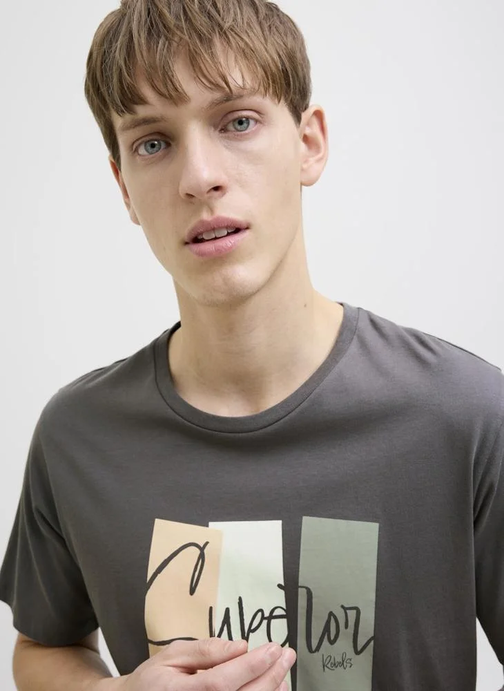 ج ج ريبل من جاك و جونز Jrebnoah Crew Neck T-Shirt