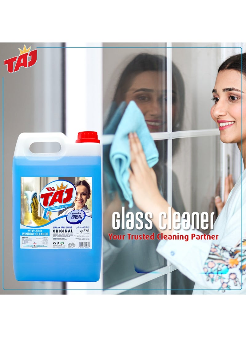 TAJ Original Glass Cleaner - Streak-Free Shine, Multipurpose Window Cleaner, Crystal Clear Shine - 5 Liters  - Image 3