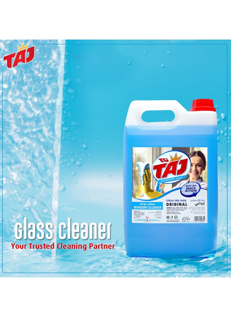 TAJ Original Glass Cleaner - Streak-Free Shine, Multipurpose Window Cleaner, Crystal Clear Shine - 5 Liters  - Image 2