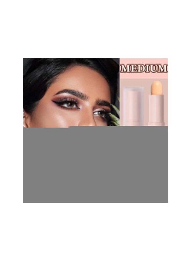 Generic - 2 Colors Cream Contour Stick,Cream Bronze Contour Palette Highlighting&Blush&Concealer Contouring Stick,Color Correct for Dark Circles and Nose Contour Face Contour Makeup(W02 MEDIUM) - Image 1