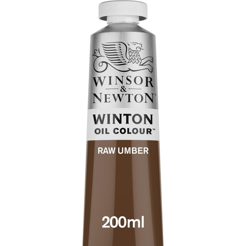 Winsor Newton Winsor & Newton Winton Oil Color, 200ml (6.75-oz) Tube, Raw Umber - Image 1