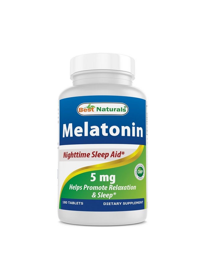 Best Naturals Best Naturals Melatonin 5 mg 180 Tablets  - Image 1
