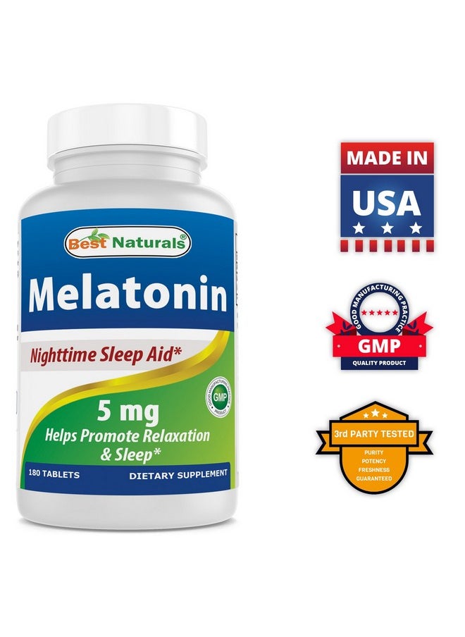 Best Naturals Best Naturals Melatonin 5 mg 180 Tablets  - Image 5