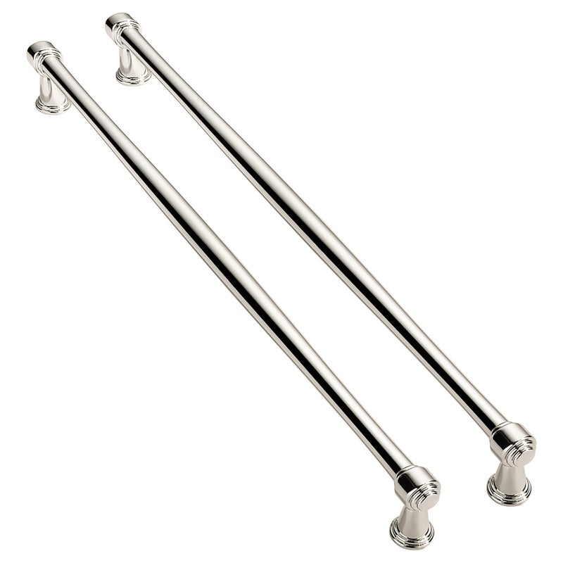 ZAUYX Solid HeavyDuty 5 Pack 12 Inch Hole Center Vibrant Polished Nickel Cabinet pulls is Suitable for Kitchens cabinets vanities Bathroom cabinets - Image 2