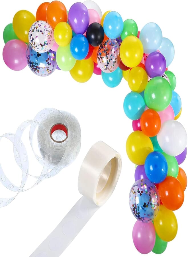 Secret 112 Pieces Balloon Garland Kit Balloon Arch Garland for Wedding Birthday Party Decorations (Multi Color)