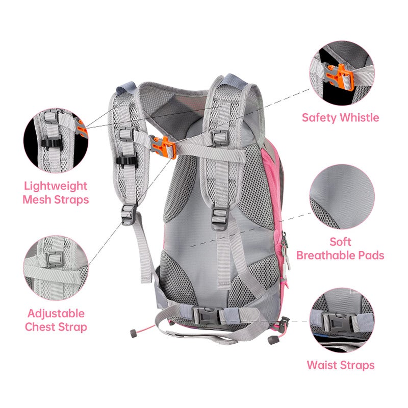 KUYOU Hydration Pack for Kids Hydration Water Backpack with 1.5L Hydration Bladder Lightweight Insulated Water Pack for Festivals Raves Hiking Biking Climbing Running - Image 5