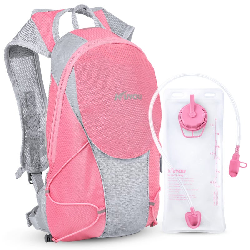 KUYOU Hydration Pack for Kids Hydration Water Backpack with 1.5L Hydration Bladder Lightweight Insulated Water Pack for Festivals Raves Hiking Biking Climbing Running - Image 1