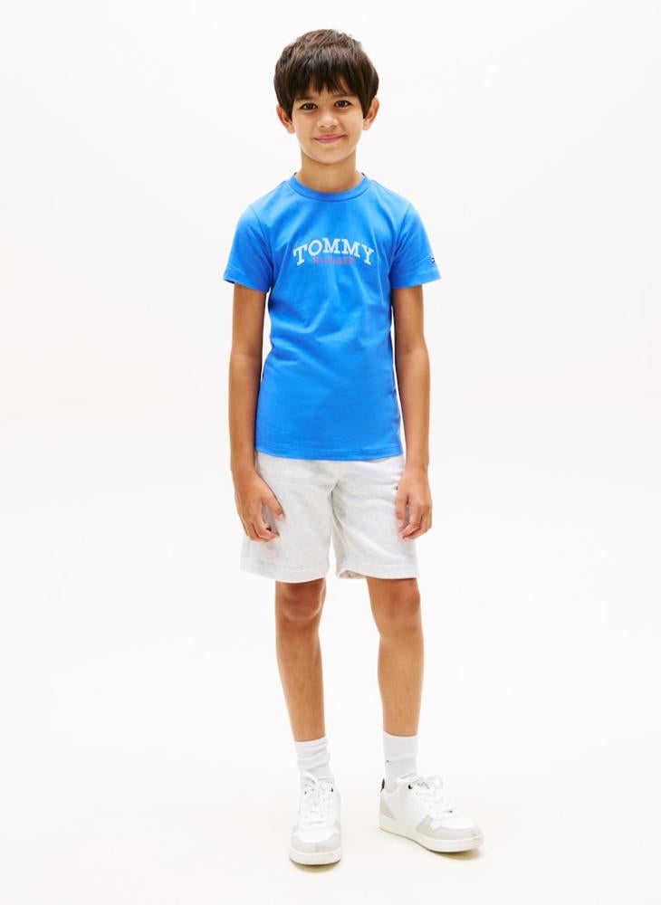 TOMMY HILFIGER Brushed Fleece T-Shirt And Sweat Shorts Set - Image 1