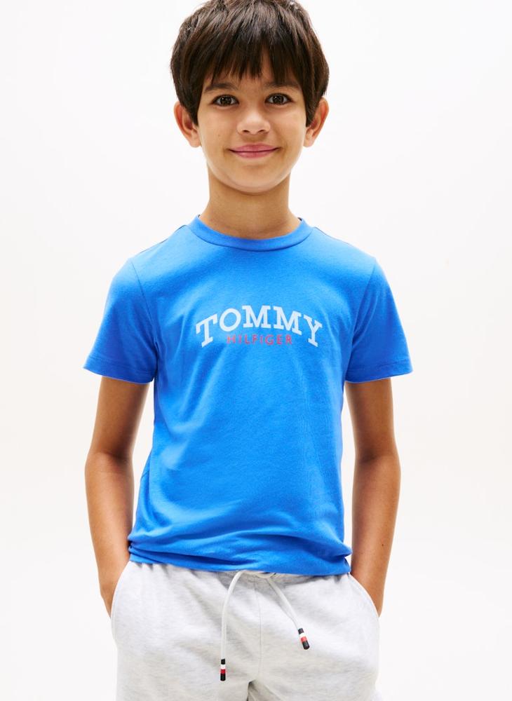 TOMMY HILFIGER Brushed Fleece T-Shirt And Sweat Shorts Set - Image 4