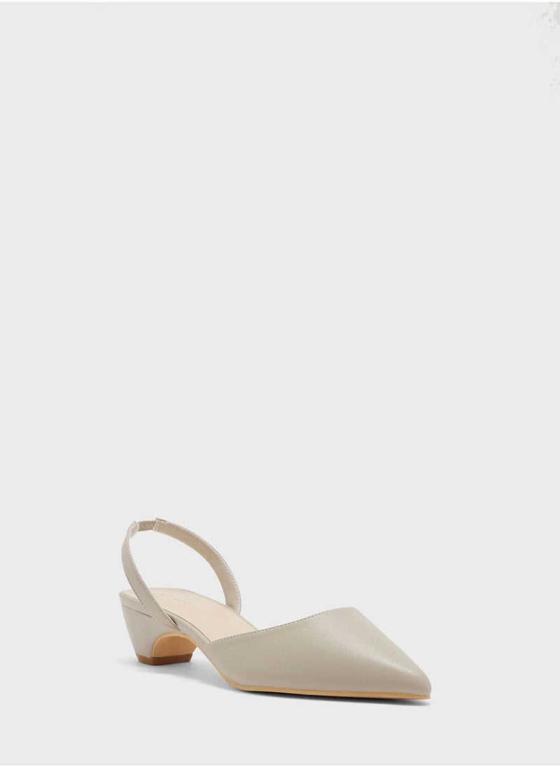 Vincci - Pointed Toe Low Heel Pumps - Image 1