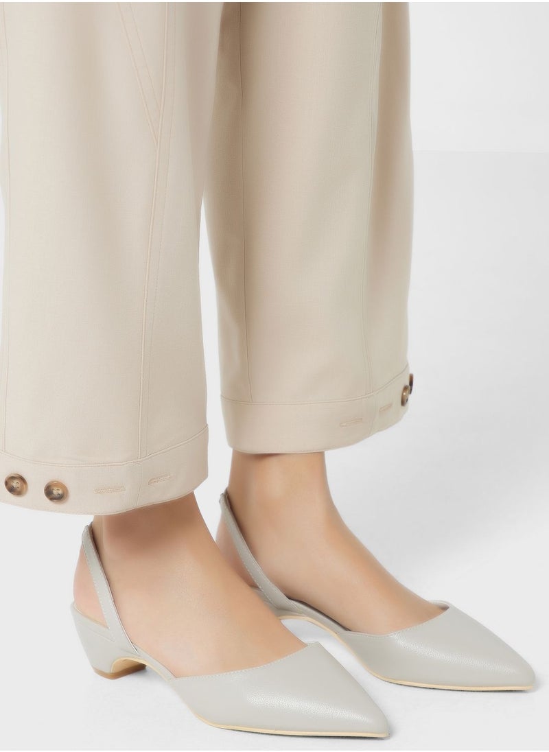 Vincci - Pointed Toe Low Heel Pumps - Image 1