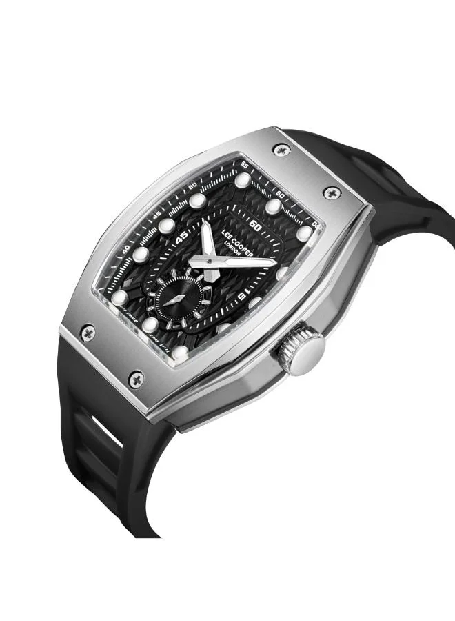 Lee Cooper Men's Silicone Analog Watch LC08264.351 - 42x54,4 mm